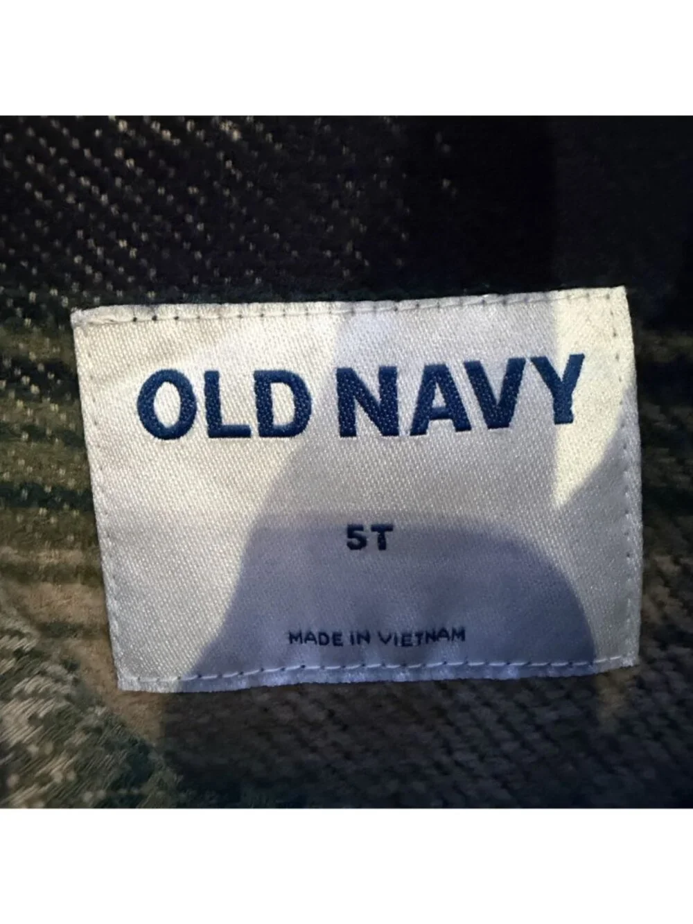Old Navy Boys Green Tan Shacket Shirt 5t